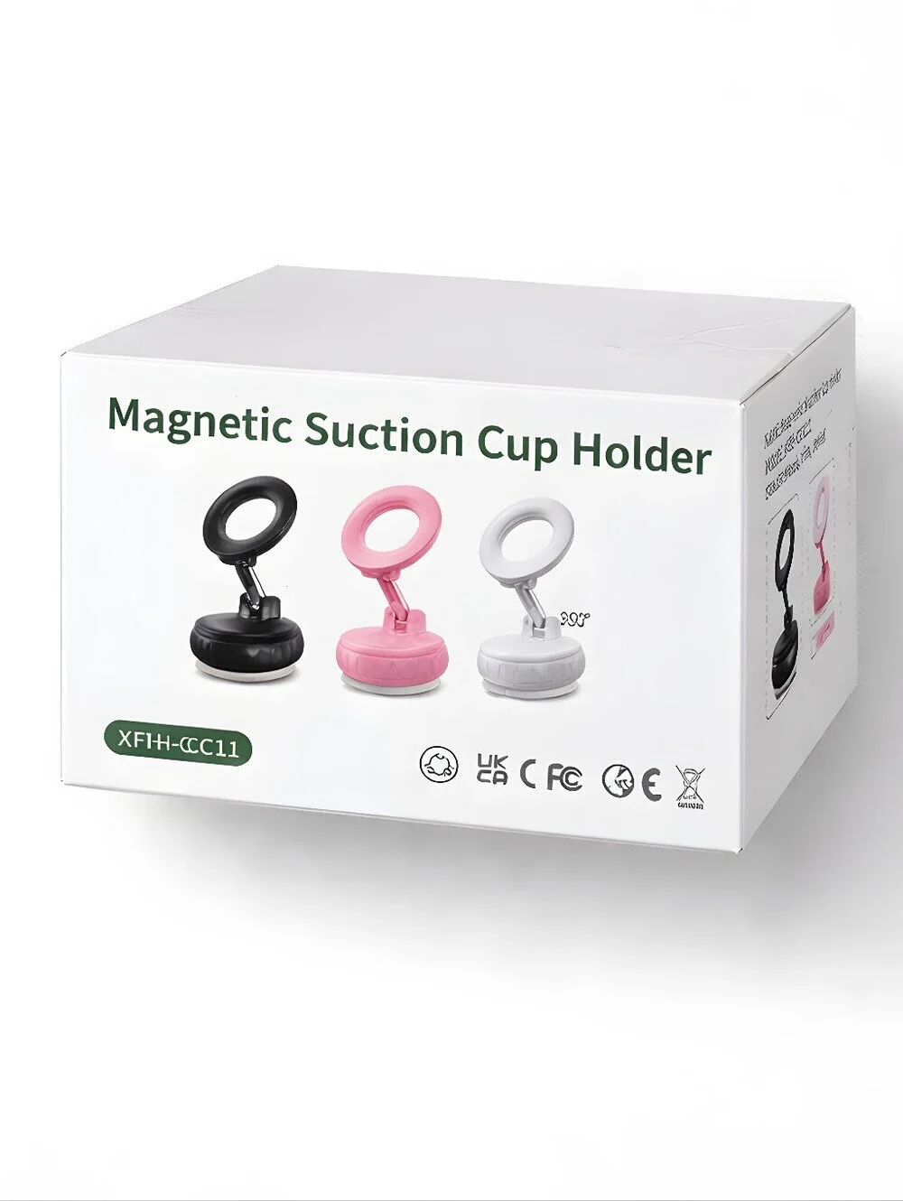Black Phone Holder Avischai 2-Pack Vacuum Suction Magnetic Stand UNOPENED NWT
